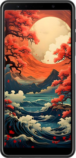 TPU чехол Природа Японії для Samsung Galaxy A7 (2018) A750F - 6327b-1582 изображение 