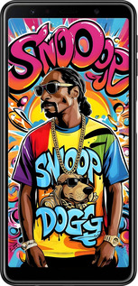 TPU чехол Снуп дог для Samsung Galaxy A7 (2018) A750F - 6348b-1582 изображение 
