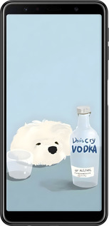 TPU чехол Пес водка для Samsung Galaxy A7 (2018) A750F - 6368b-1582 изображение 