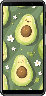 TPU чехол Авокадо для Samsung Galaxy A7 (2018) A750F - 6380b-1582 изображение 