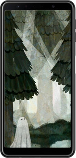 TPU чехол Із зображенням соснового лісу та привида для Samsung Galaxy A7 (2018) A750F - 6420b-1582 изображение 