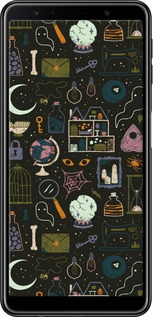 TPU чехол Колдовской принт для Samsung Galaxy A7 (2018) A750F - 6425b-1582 изображение 