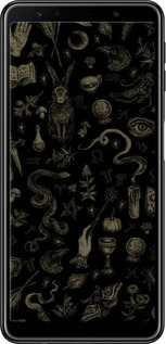 TPU чехол Мистический коллаж с травами и магическими символами для Samsung Galaxy A7 (2018) A750F - 6428b-1582 изображение 