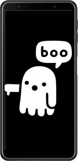 TPU чехол Призрак Неодобрения для Samsung Galaxy A7 (2018) A750F - 6431b-1582 изображение 