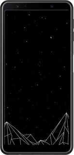 TPU чехол Чорно білі абстрактні гори для Samsung Galaxy A7 (2018) A750F - 6437b-1582 изображение 