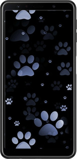 TPU чехол С синими отпечатками лап для Samsung Galaxy A7 (2018) A750F - 6441b-1582 изображение 