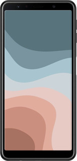 TPU чехол З синіми та рожевими хвилями в стилі ретро для Samsung Galaxy A7 (2018) A750F - 6532b-1582 изображение 