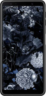 TPU чехол Анотація квітковий малюнок в синіх тонах. для Samsung Galaxy A7 (2018) A750F - 6539b-1582 изображение 