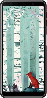 TPU чехол Лис в зелёном лесу для Samsung Galaxy A7 (2018) A750F - 6547b-1582 изображение 