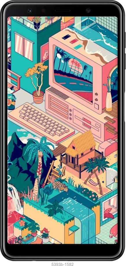 TPU чехол № 5393 для Samsung Galaxy A7 (2018) A750F - 5393b-1582 изображение 