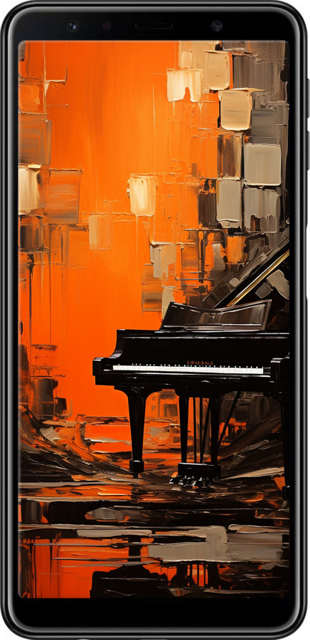 TPU чехол Чехол для телефона Оранжевый Рояль для Samsung Galaxy A7 (2018) A750F - 5937b-1582 изображение 