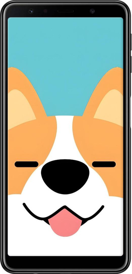 TPU чехол Корги для Samsung Galaxy A7 (2018) A750F - 6280b-1582 изображение 