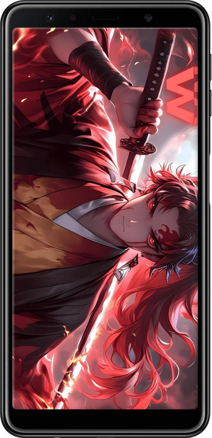 TPU чехол Аниме воин для Samsung Galaxy A7 (2018) A750F - 6281b-1582 изображение 