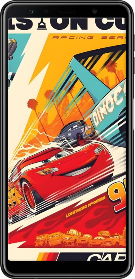 TPU чехол Тачки для Samsung Galaxy A7 (2018) A750F - 6288b-1582 изображение 