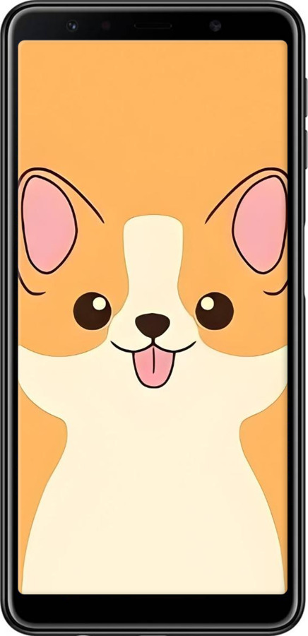 TPU чехол Милый пес для Samsung Galaxy A7 (2018) A750F - 6296b-1582 изображение 