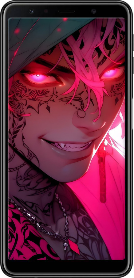 TPU чехол Аниме демон 3 для Samsung Galaxy A7 (2018) A750F - 6313b-1582 изображение 