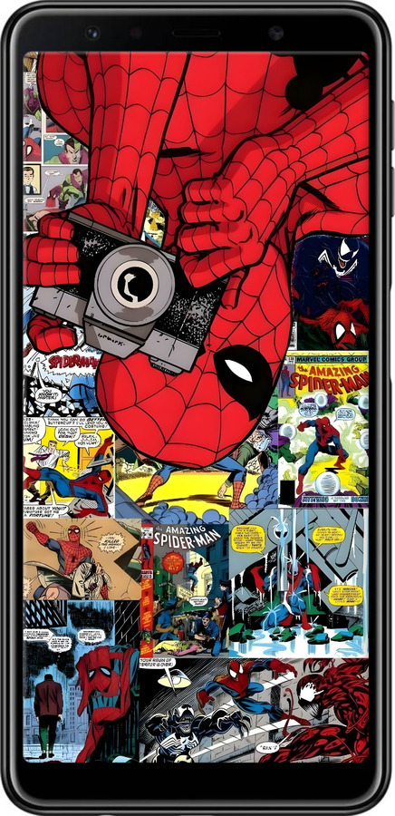 TPU чехол Людина павук 2 для Samsung Galaxy A7 (2018) A750F - 6333b-1582 изображение 