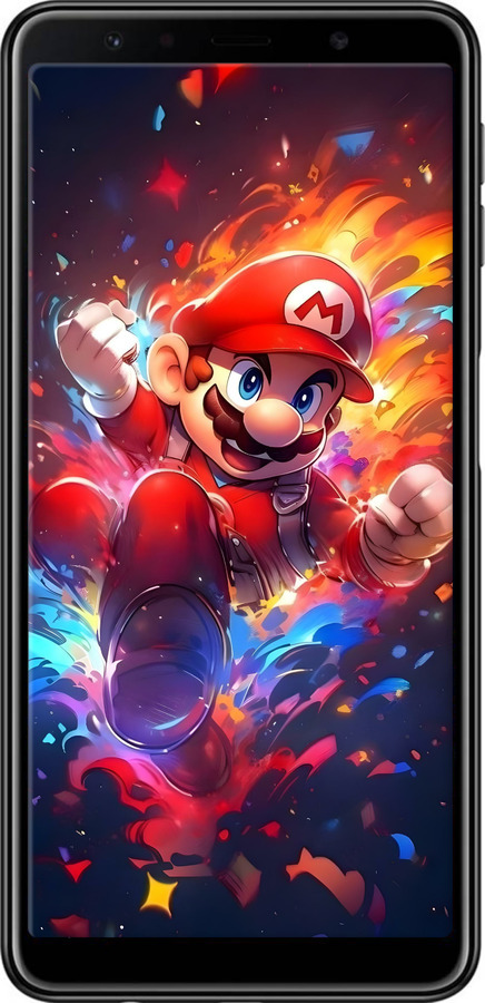 TPU чехол Супер Маріо для Samsung Galaxy A7 (2018) A750F - 6342b-1582 изображение 