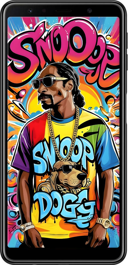 TPU чехол Снуп дог для Samsung Galaxy A7 (2018) A750F - 6348b-1582 изображение 