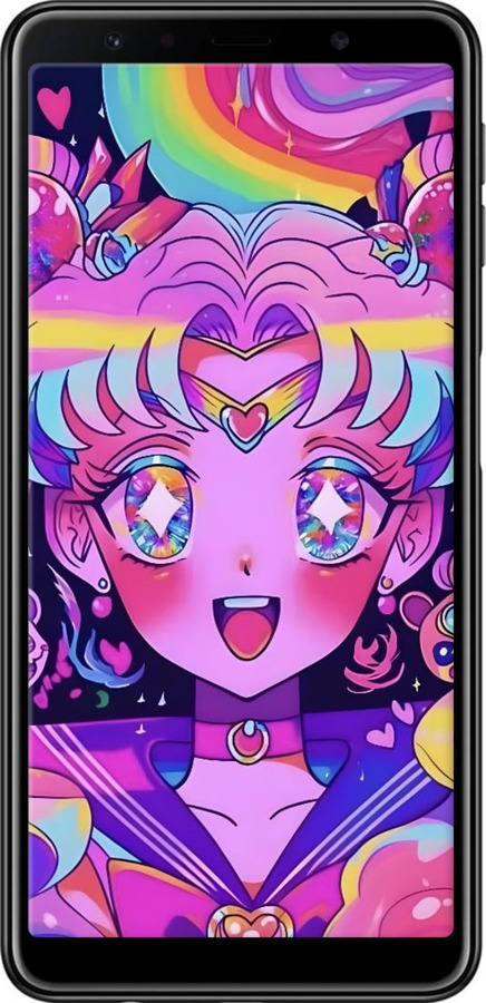 TPU чехол Сейлор Мун 3 для Samsung Galaxy A7 (2018) A750F - 6352b-1582 изображение 