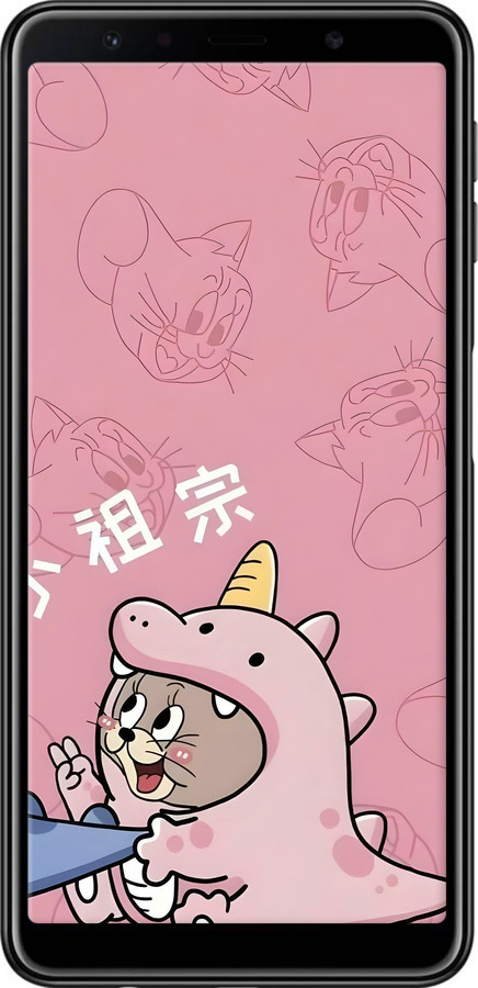 TPU чехол Том і джеррі 2 для Samsung Galaxy A7 (2018) A750F - 6359b-1582 изображение 