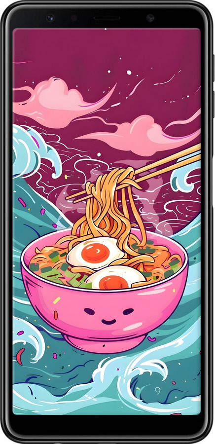 TPU чехол Рамен для Samsung Galaxy A7 (2018) A750F - 6360b-1582 изображение 