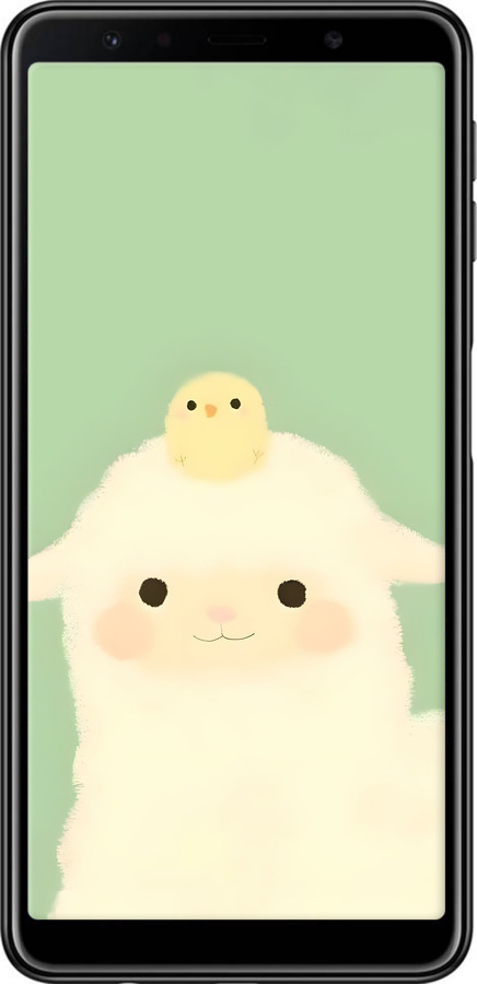 TPU чехол Барашек и ципленок для Samsung Galaxy A7 (2018) A750F - 6369b-1582 изображение 