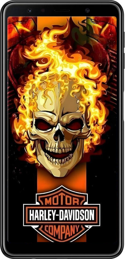 TPU чехол Харлей девидсон для Samsung Galaxy A7 (2018) A750F - 6370b-1582 изображение 