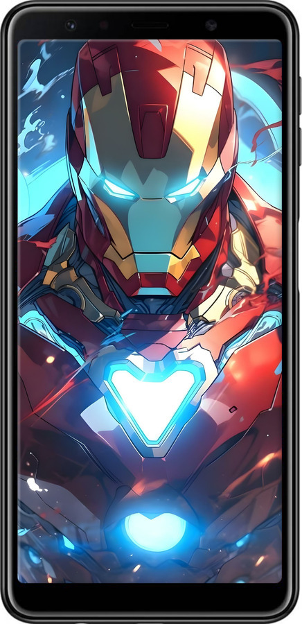 TPU чехол Железный человек для Samsung Galaxy A7 (2018) A750F - 6372b-1582 изображение 