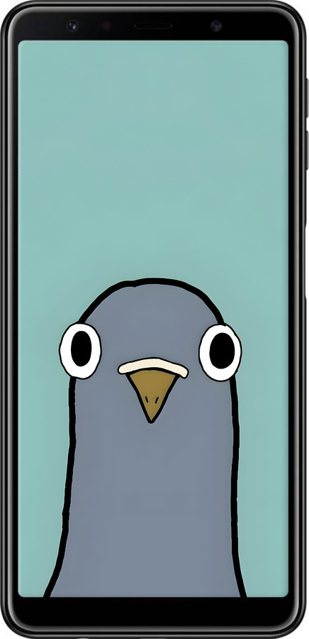 TPU чехол Голубь для Samsung Galaxy A7 (2018) A750F - 6388b-1582 изображение 