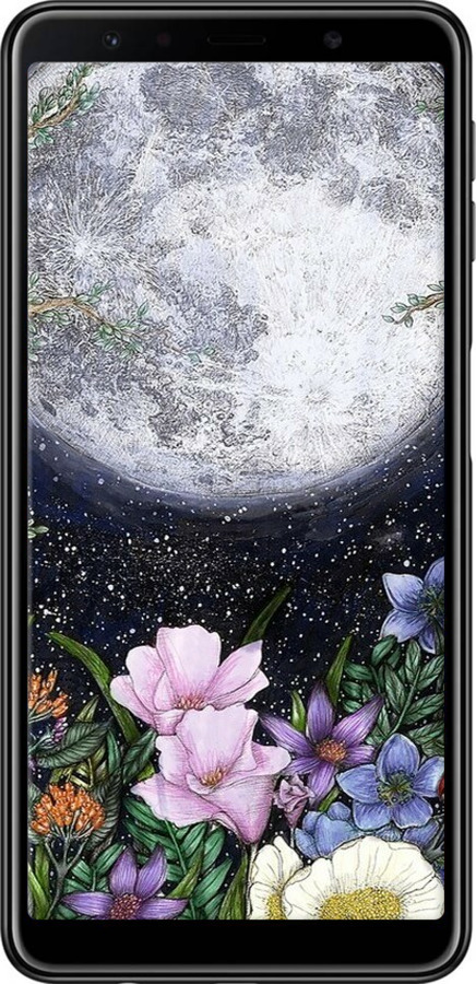 TPU чехол Полночь в саду II для Samsung Galaxy A7 (2018) A750F - 6424b-1582 изображение 
