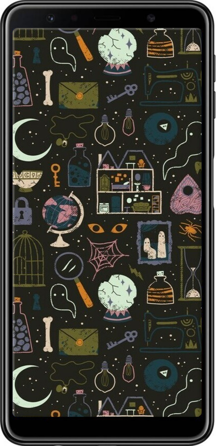 TPU чехол Колдовской принт для Samsung Galaxy A7 (2018) A750F - 6425b-1582 изображение 