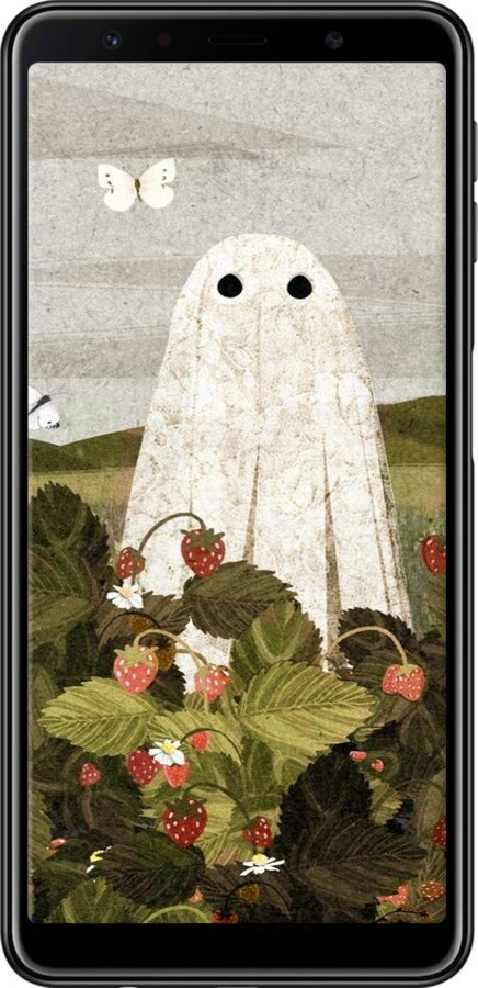 TPU чехол Клубничные поля и привидения для Samsung Galaxy A7 (2018) A750F - 6426b-1582 изображение 