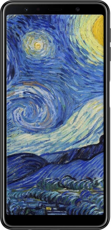 TPU чехол «Зоряна ніч» Вінсента Ван Гога для Samsung Galaxy A7 (2018) A750F - 6433b-1582 изображение 