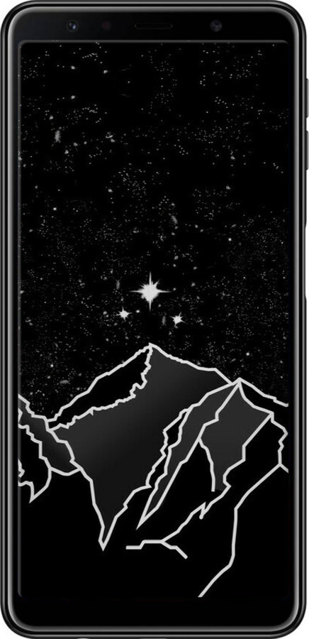 TPU чехол Мінімалістичний гірський краєвид для Samsung Galaxy A7 (2018) A750F - 6438b-1582 изображение 