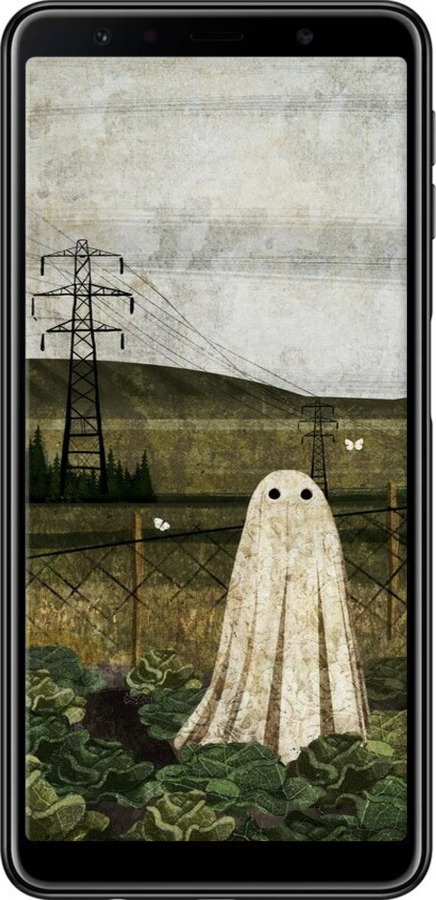TPU чехол Ілюстрація привид у капусті для Samsung Galaxy A7 (2018) A750F - 6440b-1582 изображение 