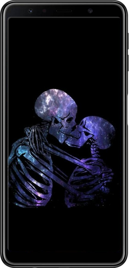 TPU чехол Із зображенням скелета для Samsung Galaxy A7 (2018) A750F - 6537b-1582 изображение 