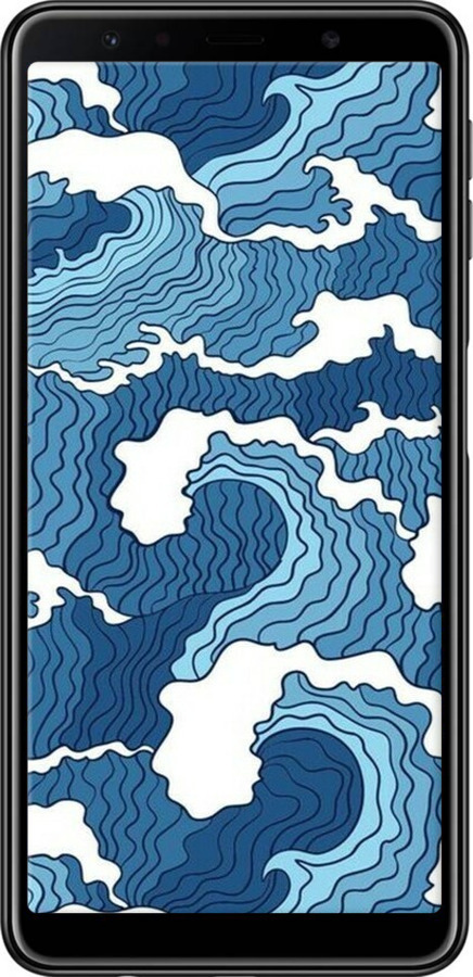 TPU чехол Абстрактний малюнок морських хвиль для Samsung Galaxy A7 (2018) A750F - 6538b-1582 изображение 