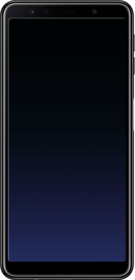 TPU чехол Градиент в тёмно - синем стиле для Samsung Galaxy A7 (2018) A750F - 6542b-1582 изображение 