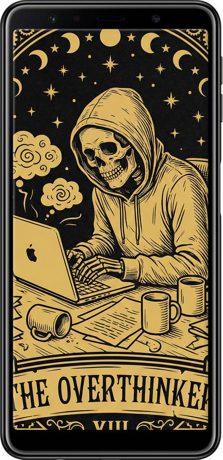 TPU чехол The Overthinker для Samsung Galaxy A7 (2018) A750F - 6774b-1582 изображение 