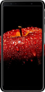 3D пластиковий матовий чехол Яблуко для Samsung Galaxy A7 (2018) A750F - 6022m-1582 изображение 