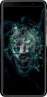 3D пластиковый матовый чехол Wolf для Samsung Galaxy A7 (2018) A750F - 6610m-1582 изображение 