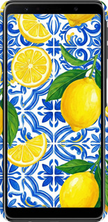 3D пластиковий матовий чехол Grocery Girl Italian Summer для Samsung Galaxy A7 (2018) A750F - 6766m-1582 изображение 