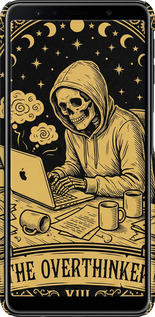 3D пластиковый матовый чехол The Overthinker для Samsung Galaxy A7 (2018) A750F - 6774m-1582 изображение 