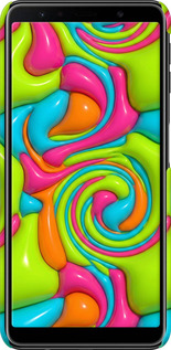 3D пластиковый матовый чехол Y2K Jelly Dream для Samsung Galaxy A7 (2018) A750F - 6780m-1582 изображение 