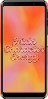 3D пластиковый матовый чехол Aura Gradient Main Character Energy Aesthetic Y2K для Samsung Galaxy A7 (2018) A750F - 6783m-1582 изображение 