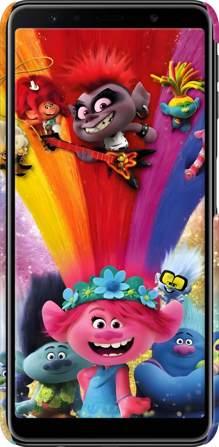 3D пластиковый матовый чехол Троли для Samsung Galaxy A7 (2018) A750F - 6343m-1582 изображение 