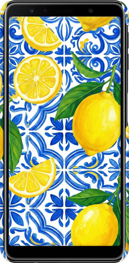 3D пластиковий матовий чехол Grocery Girl Italian Summer для Samsung Galaxy A7 (2018) A750F - 6766m-1582 изображение 