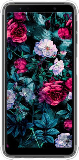 Силикон с усиленными углами чехол Сад и розы для Samsung Galaxy A7 (2018) A750F - 6483sp-1582 изображение 