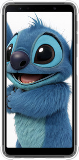 Силикон с усиленными углами чехол Стич 1 для Samsung Galaxy A7 (2018) A750F - 6686sp-1582 изображение 